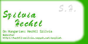 szilvia hechtl business card